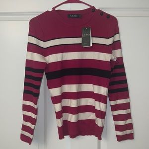 Lauren by Ralph Lauren, Ribbed Cotton-Blend